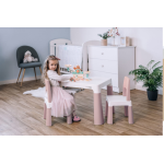 FreeOn Παιδικό Τραπεζάκι Με 2 Καρέκλες Neo white/pink 46644