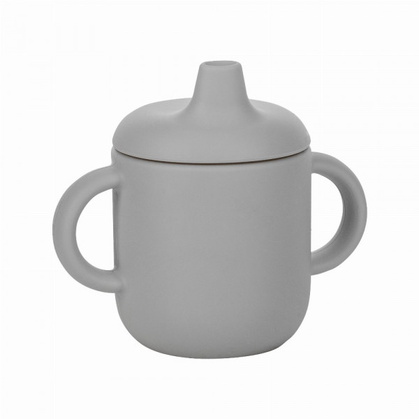 FreeON Ποτηράκι Σιλικόνης με Λαβές Grey 82900