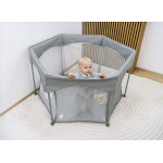 FreeOn Παρκοκρέβατο Hexagon Quick folding melange grey 88353