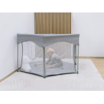 FreeOn Παρκοκρέβατο Hexagon Quick folding melange grey 88353