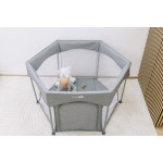 FreeOn Παρκοκρέβατο Hexagon Quick folding melange grey 88353