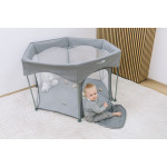 FreeOn Παρκοκρέβατο Hexagon Quick folding melange grey 88353