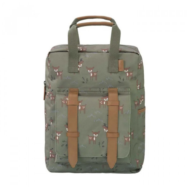 Fresk Tσάντα πλάτης νηπιαγωγείου Large 36x26cm Deer Olive FR-FB940-81