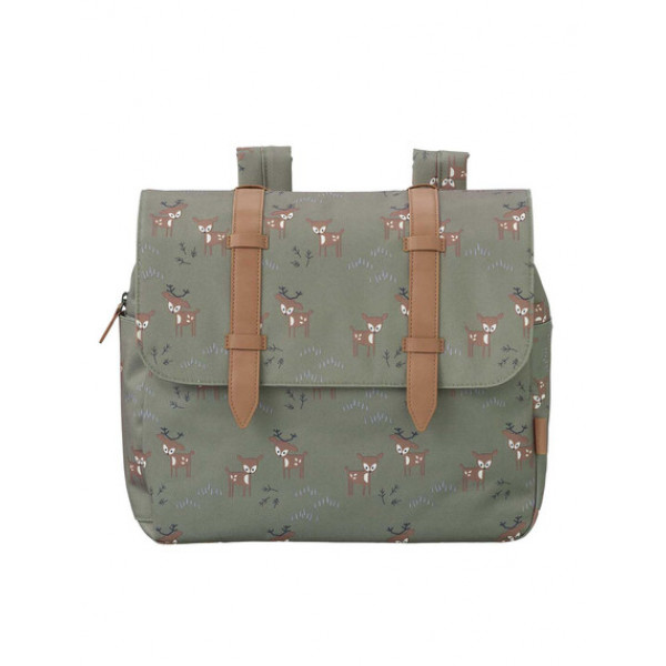 Fresk Τσάντα ταχυδρόμου πλάτης 33 x 24 x 9cm Deer Olive FR-FB990-81