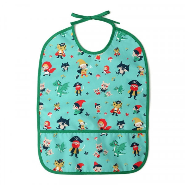 Kiokids Αδιάβροχη Σαλιάρα με τσέπη Tales Μέντα 5657