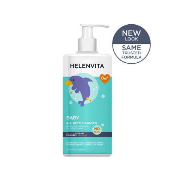 Helenvita Baby All Over Cleanser με Άρωμα Talc 1lt 
