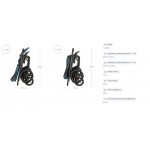 Inglesina Καρότσι Aptica XT Taiga Green Σκελετός Black AG70T0TGG