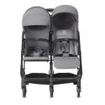 Inglesina Καρότσι Διδύμων Twin Sketch Black Grey AH86R0GRY Inglesina Καρότσι Διδύμων Twin Sketch Black Grey AH86R0GRY