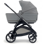 Inglesina Πολυκαρότσι Electa Quattro Studio Grey Με Σκελετό Iron Black και Κάθισμα Αυτοκινήτου Darwin Infant KA51T0SDG
