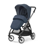 Inglesina Πολυκαρότσι Electa Duo System Hudson Blue Με Σκελετό Silver Black KA59S0HDB