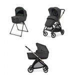 Inglesina Πολυκαρότσι Electa Duo System Upper Black Με Σκελετό Iridio Black KA59S0UPB