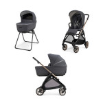 Inglesina Πολυκαρότσι Electa Duo Garage Grey Με Σκελετό Bronze Black KA59T0GRG