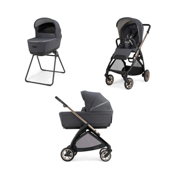 Inglesina Πολυκαρότσι Electa Duo Garage Grey Με Σκελετό Bronze Black KA59T0GRG
