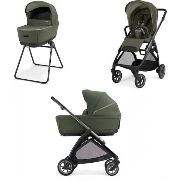 Inglesina Πολυκαρότσι Electa Duo Loft Green Με Σκελετό Iron Black KA59T0LFG