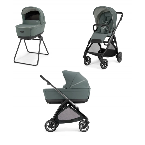 Inglesina Πολυκαρότσι Electa Duo Studio Grey Με Σκελετό Iron Black KA59T0SDG