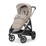 Inglesina Καρότσι Aptica Quattro System With Darwin Infant Pashmina Beige Με Σκελετό Palladio Black KA61R0PSB