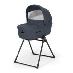 Inglesina Καρότσι Aptica Quattro System With Darwin Infant Resort Blue Με Σκελετό Litio Black KA61R0RSB