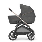 Inglesina Καρότσι Aptica Quattro System With Darwin Infant Velvet Grey Με Σκελετό Palladio Black KA61R0VLG