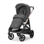 Inglesina Καρότσι Aptica Quattro System With Darwin Infant Velvet Grey Με Σκελετό Palladio Black KA61R0VLG