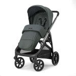 Inglesina Καρότσι Aptica Quattro System With Darwin Infant Emerald Green Με Σκελετό Litio Black KA61S0EMG