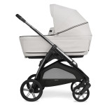 Inglesina Καρότσι Aptica Quattro χρώμα Opal Ivory με σκελετό Iridio Black και παιδικό κάθισμα αυτοκινήτου Darwin Infant KA61S0OPI