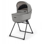 Inglesina Καρότσι Aptica Quattro χρώμα Platinum Grey με σκελετό Litio Black και παιδικό κάθισμα αυτοκινήτου Darwin Infant KA61S0PLG