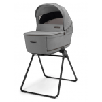 Inglesina Πολυκαρότσι Aptica Quattro Crystal Grey Με Σκελετό Litio Black και Κάθισμα Αυτοκινήτου Darwin Infant KA61T0CLG