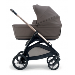 Inglesina Πολυκαρότσι Aptica Quattro Essence Mokka Με Σκελετό Palladio Black και Κάθισμα Αυτοκινήτου Darwin Infant KA61T0ESM