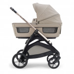 Inglesina Πολυκαρότσι Aptica Quattro Vicuna Beige Με Σκελετό Palladio Black και Κάθισμα Αυτοκινήτου Darwin Infant KA61T0VIB
