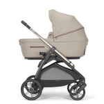 Inglesina Καρότσι Aptica Quattro System With Darwin Infant Recline Pashmina Beige Με Σκελετό Palladio Black KA62R0PSB