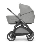 Inglesina Καρότσι Aptica Quattro System With Darwin Infant Recline Satin Grey  Με Σκελετό Litio Black KA62R0SNG