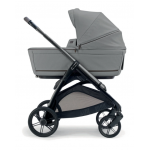 Inglesina Πολυκαρότσι Aptica Quattro Crystal Grey Με Σκελετό Litio Black και Κάθισμα Αυτοκινήτου Darwin Infant Recline KA62T0CLG