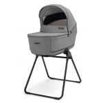 Inglesina Πολυκαρότσι Aptica Quattro Crystal Grey Με Σκελετό Litio Black και Κάθισμα Αυτοκινήτου Darwin Infant Recline KA62T0CLG