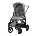 Inglesina Πολυκαρότσι Aptica Quattro Crystal Grey Με Σκελετό Litio Black και Κάθισμα Αυτοκινήτου Darwin Infant Recline KA62T0CLG