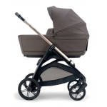 Inglesina Πολυκαρότσι Aptica Quattro Essence Mokka Με Σκελετό Palladio Black και Κάθισμα Αυτοκινήτου Darwin Infant Recline KA62T0ESM