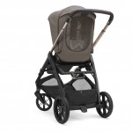 Inglesina Πολυκαρότσι Aptica Quattro Essence Mokka Με Σκελετό Palladio Black και Κάθισμα Αυτοκινήτου Darwin Infant Recline EVO KA62T0ESM