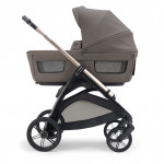 Inglesina Πολυκαρότσι Aptica Quattro Essence Mokka Με Σκελετό Palladio Black και Κάθισμα Αυτοκινήτου Darwin Infant Recline EVO KA62T0ESM