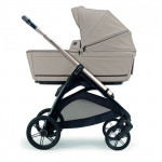 Inglesina Πολυκαρότσι Aptica Quattro Vicuna Beige Με Σκελετό Palladio Black και Κάθισμα Αυτοκινήτου Darwin Infant Recline KA62T0VIB