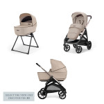 Inglesina Καρότσι Aptica Duo χρώμα Pashmina Beige με σκελετό Palladio Black KA69S0PSB