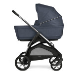Inglesina Καρότσι Aptica Duo χρώμα Resort Blue με σκελετό Litio Black KA69S0RSB