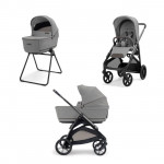 Inglesina Πολυκαρότσι Aptica Duo Crystal Grey Με Σκελετό Litio Black KA69T0CLG