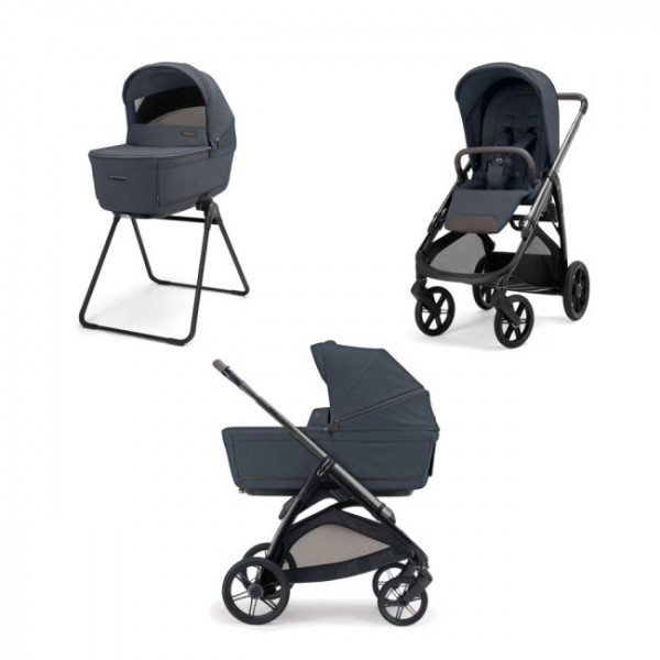 Inglesina Πολυκαρότσι Aptica Duo Sapphire Blue Με Σκελετό Litio Black KA69T0SRB