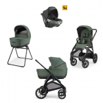 Inglesina Πολυκαρότσι Aptica XT Quattro Taiga Green Με Σκελετό Total Black και Κάθισμα Αυτοκινήτου Darwin Infant KA71T0TGG