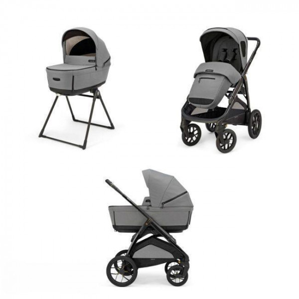 Inglesina Καρότσι Aptica XT Duo χρώμα Canyon Grey με σκελετό Negro KA79S0CNG