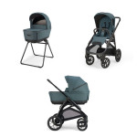 Inglesina Πολυκαρότσι Aptica XT Duo Himalaya Blue Με Σκελετό Total Black KA79T0HMB