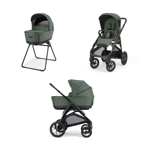 Inglesina Πολυκαρότσι Aptica XT Duo Taiga Green Με Σκελετό Black KA79T0TGG