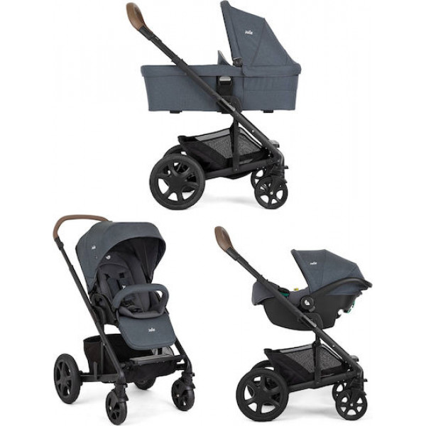 Joie Πολυκαρότσι Chrome DLX 3 σε 1 με Πορτ μπεμπέ & I-SNUG 2 Moon Light T1201GAMNL000