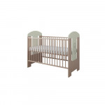 Just Baby Lucky Natural Βρεφικό Κρεβάτι 60Χ120 Λευκό-Καφέ Χωρίς Συρτάρι 0+Μ JBF.31100.NATURAL