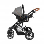 Bebe Stars Πολυκαρότσι Belize 3 σε 1 Grey 390T-186 (Δώρο Τσάντα καροτσιού!)