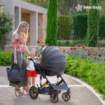 Bebe Stars Πολυκαρότσι Belize 3 σε 1 Grey 390T-186 (Δώρο Τσάντα καροτσιού!)